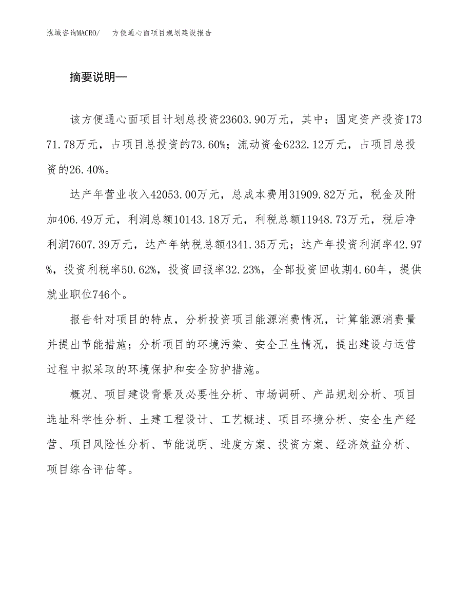 方便通心面项目规划建设报告.docx_第2页