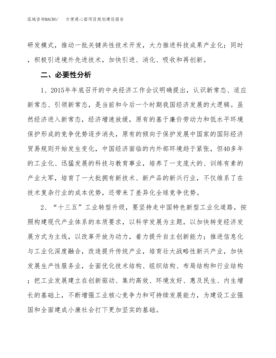 方便通心面项目规划建设报告.docx_第4页