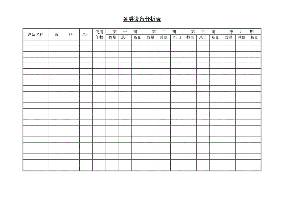 设备管理_企业设备管理表格汇编1_第1页