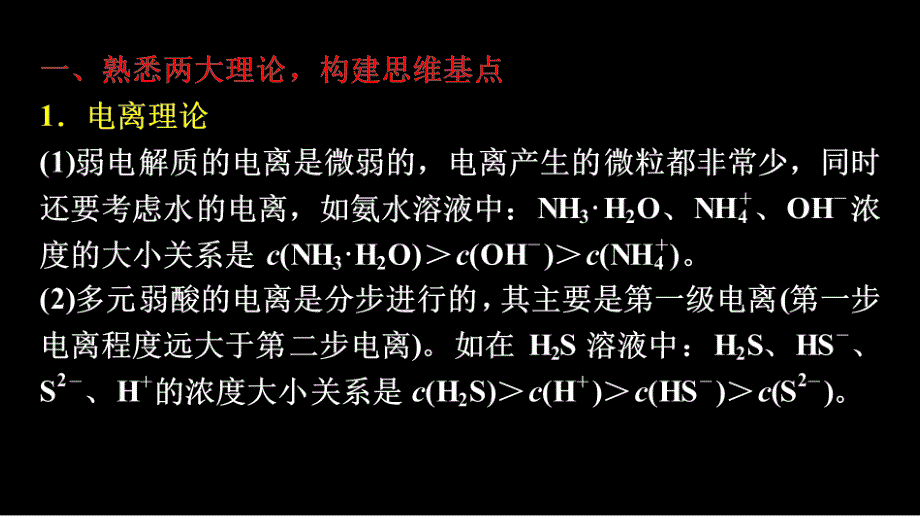 公开课【专题】溶液中离子浓度大小的比较课件_第2页