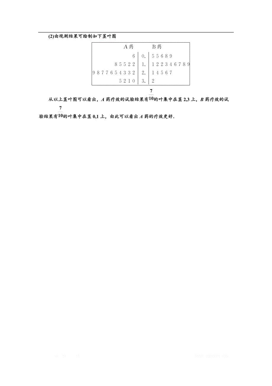 2017-2018学年高中数学人教B版必修三：回扣验收特训（二） 统 计 _第5页