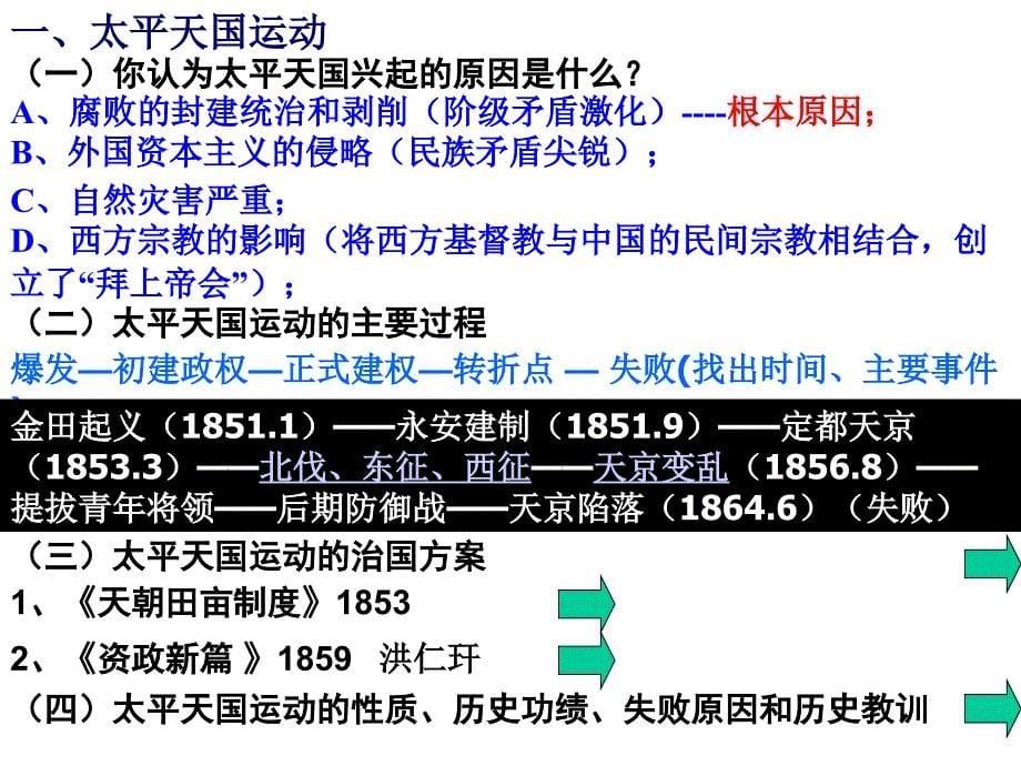 高考历史一轮复习专题三：近代中国的民主革命课件人民版必修一_第5页