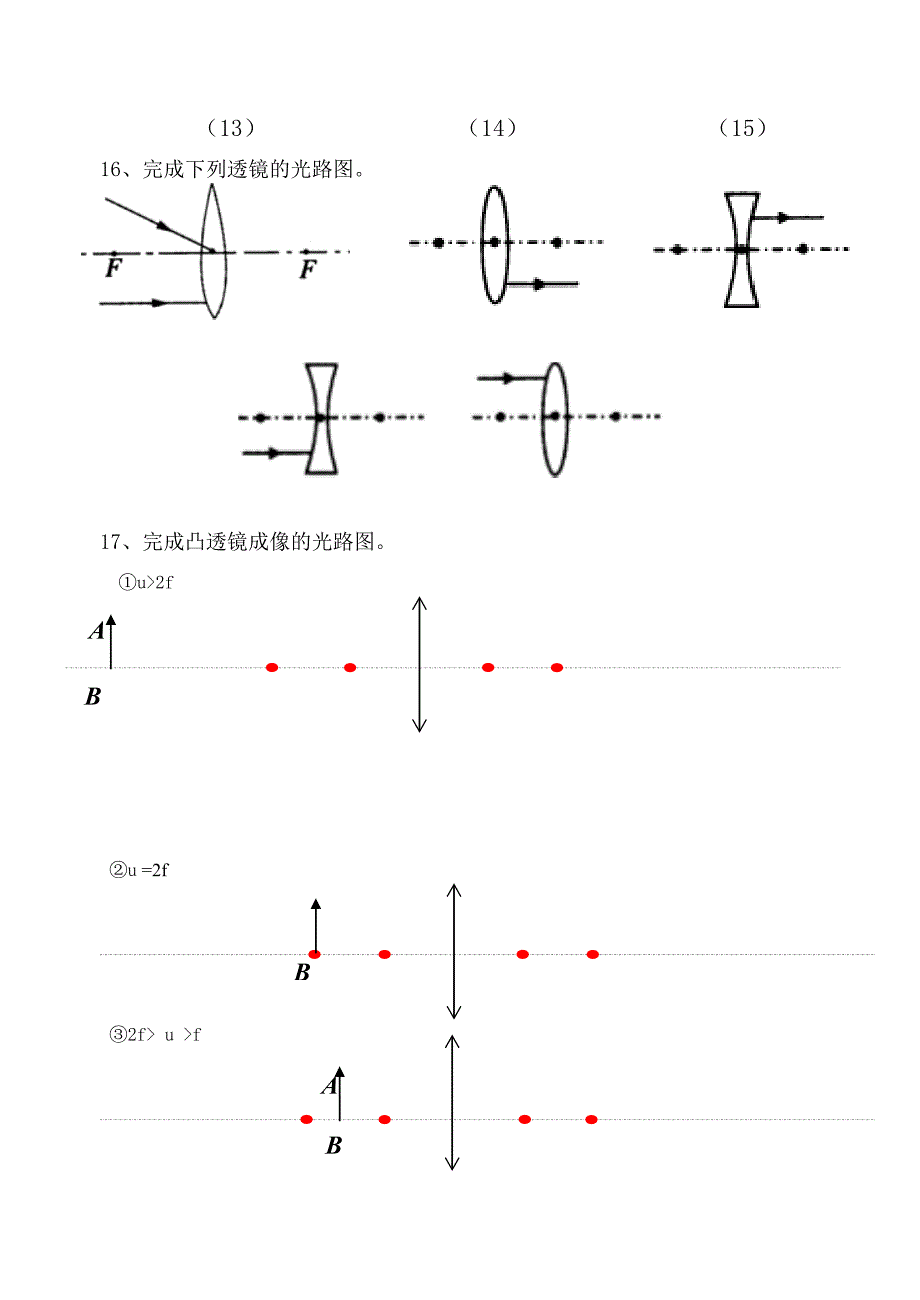 七年级下科学光学作图题_第3页