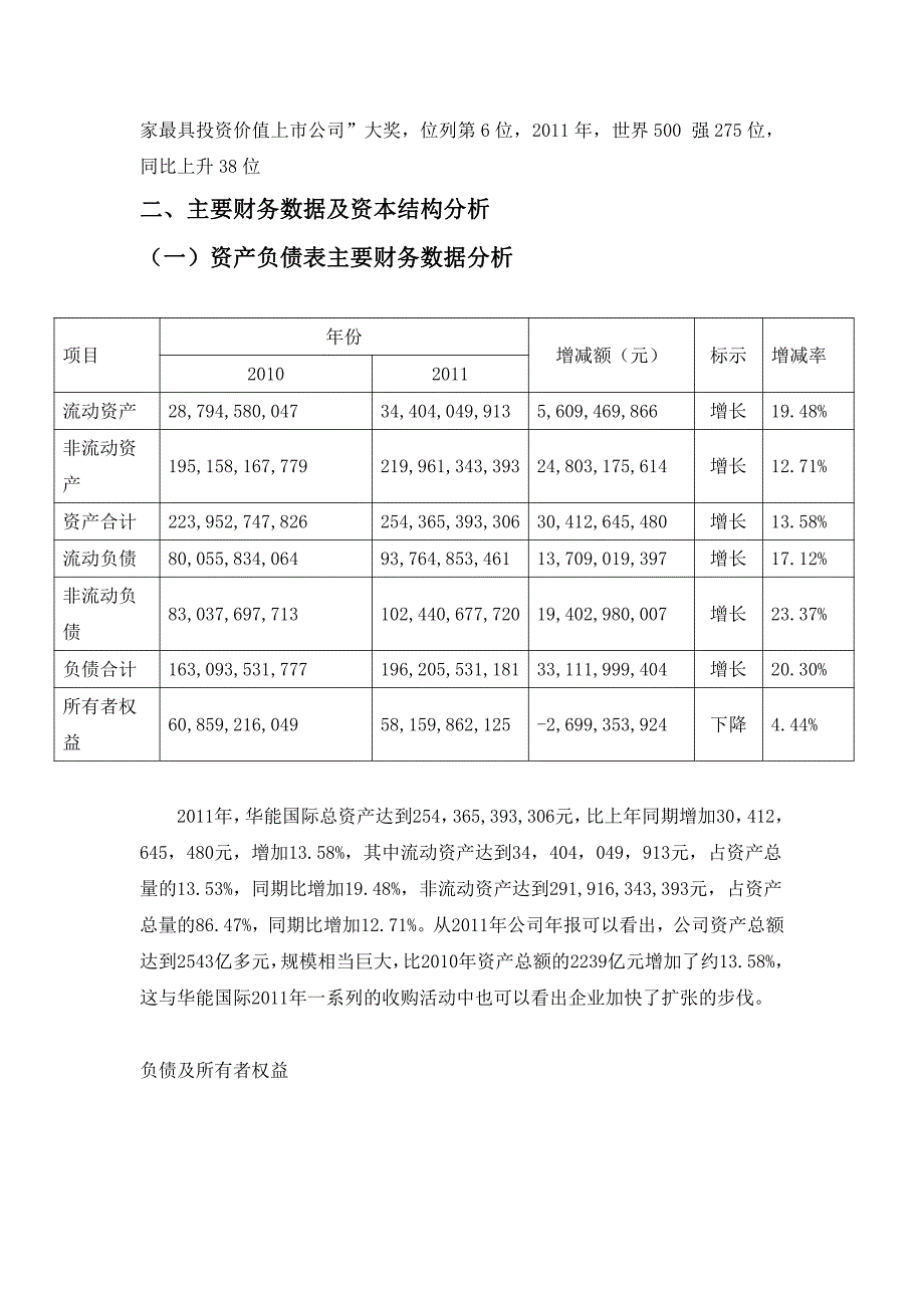 华能国际   资本结构与筹资方式分析_第3页