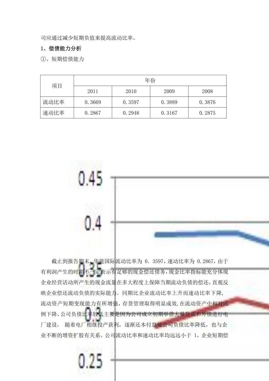 华能国际   资本结构与筹资方式分析_第5页