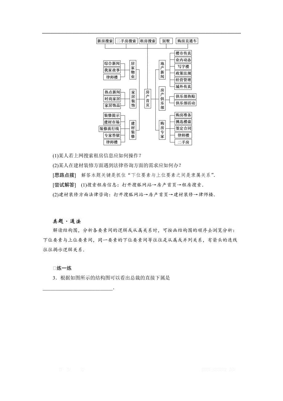 2017-2018学年高中数学人教A版选修1-2创新应用教学案：第四章 4.2结构图 _第5页