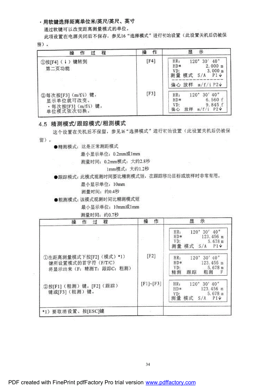 拓普康全站仪使用说明书_第4页