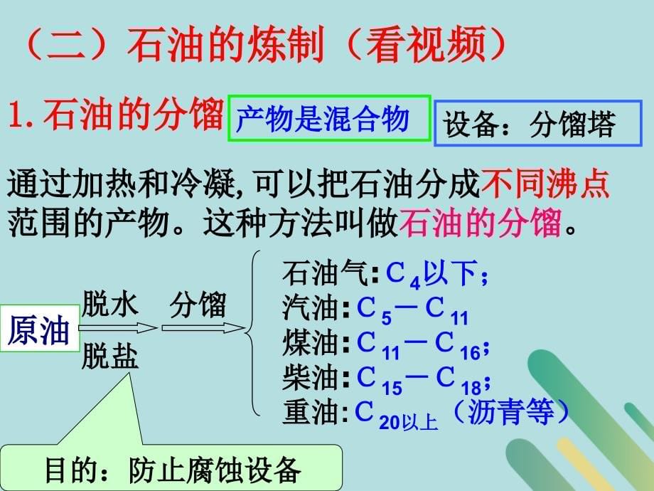 2018-2019学年高中化学 第三章 重要的有机化合物 第2节 石油和煤 重要的烃课件 鲁科版必修2_第5页