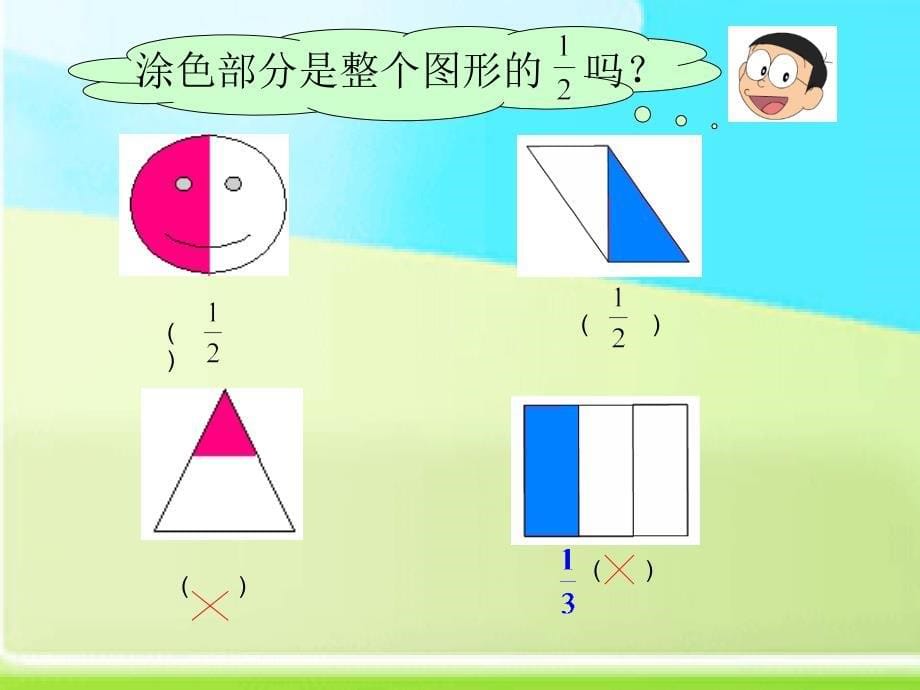 人教版小学三年级数学上册全套课件人教版数学三上分数的初步认识3章节_第5页