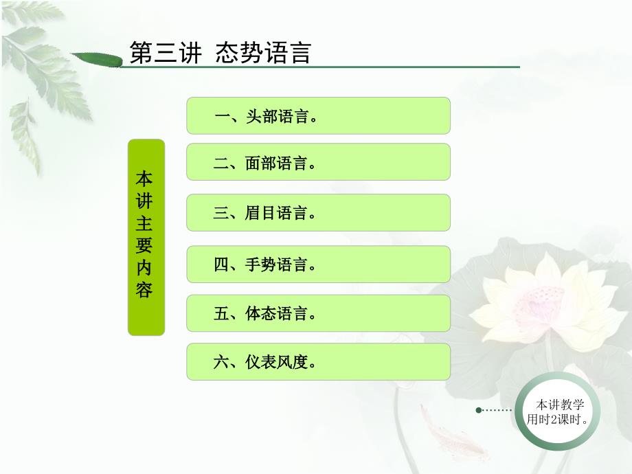 口才与演讲教学课件作者第三版唐涤非唐树芝课件课件-口才与演讲-语言篇-态势语言_第2页