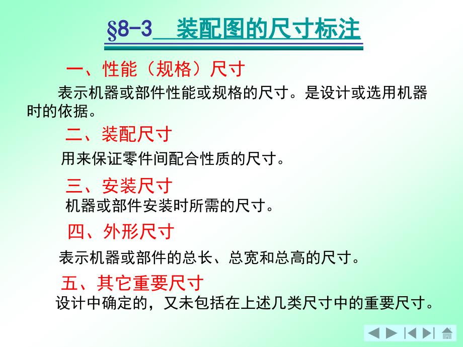 制图基础教学课件作者第3版乔友杰课件第3节装配图的尺寸标注_第1页