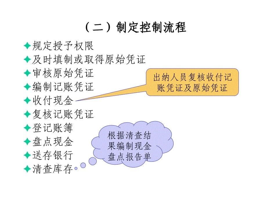 内控课件部分第七章货币资金内部控制与核算规程设计_第5页