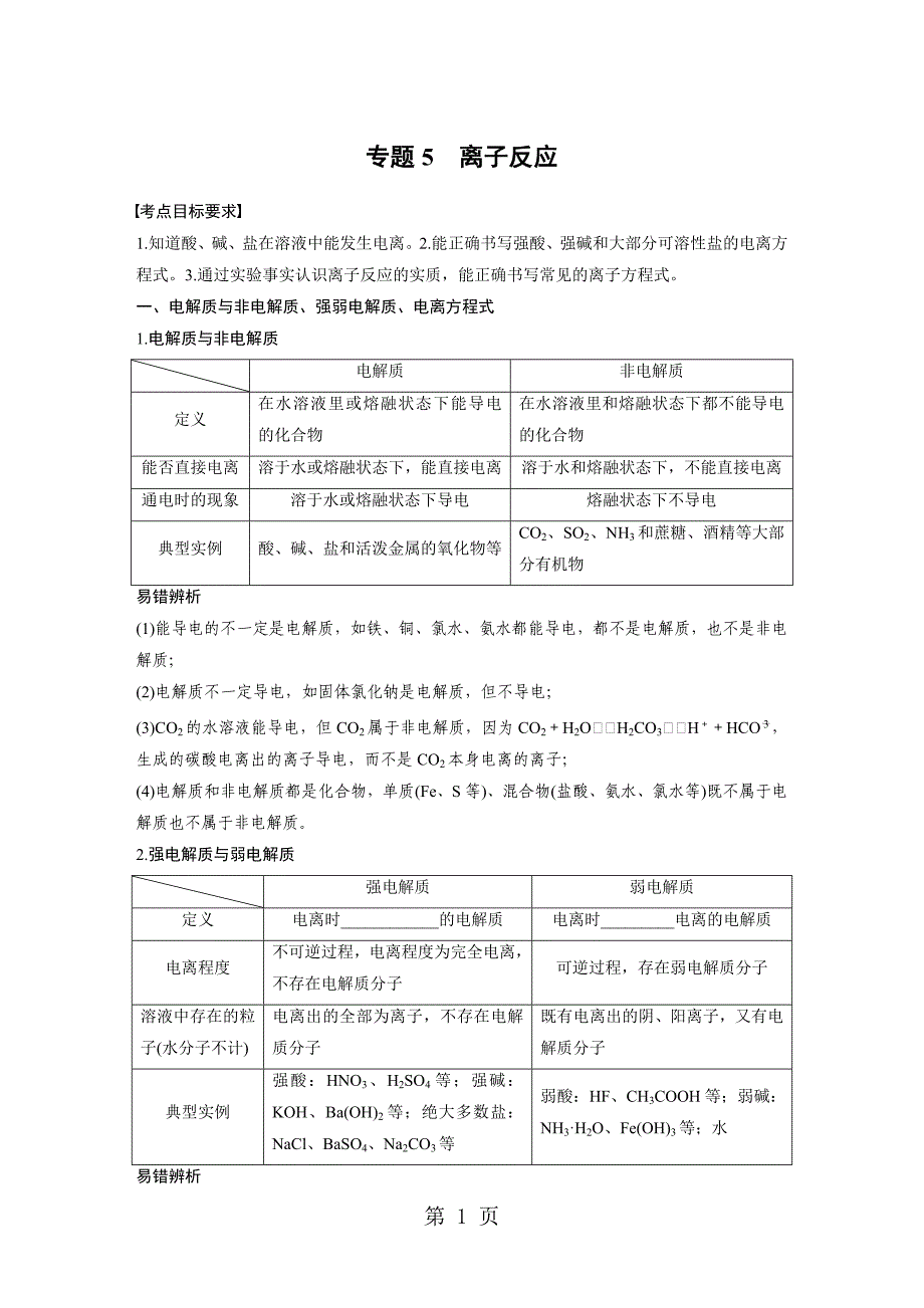 小高考讲义 专题5_第1页