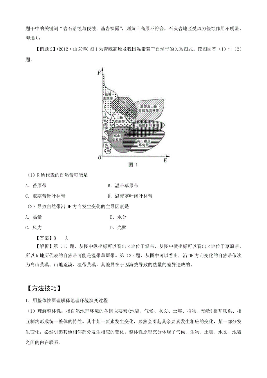 高考精编精校专题五自然环境的整体性和差异性_第4页