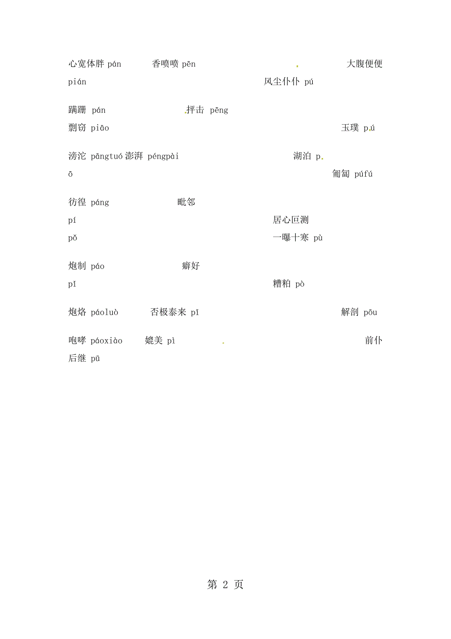 小升初语文素材常见易误读的字4_通用版_第2页