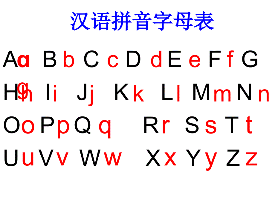 汉语拼音字母表ppt_第1页