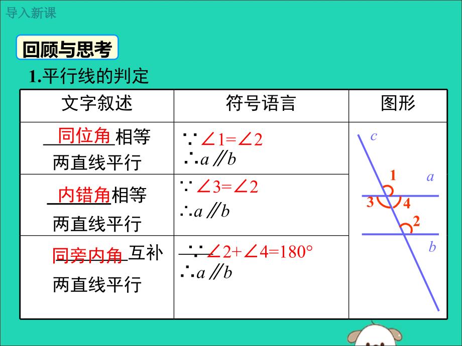 2019春七年级数学下册 第五章 相交线与平行线 5.3 平行线的性质 5.3.1 平行线的性质 第2课时 平行线的性质和判定及其综合运用教学课件 （新版）新人教版_第3页