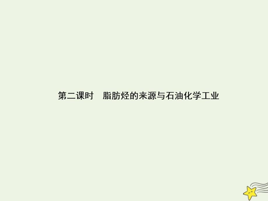 2019高中化学 第1部分 专题3 第一单元 第二课时 脂肪烃的来源与石油化学工业课件 苏教版选修5_第1页