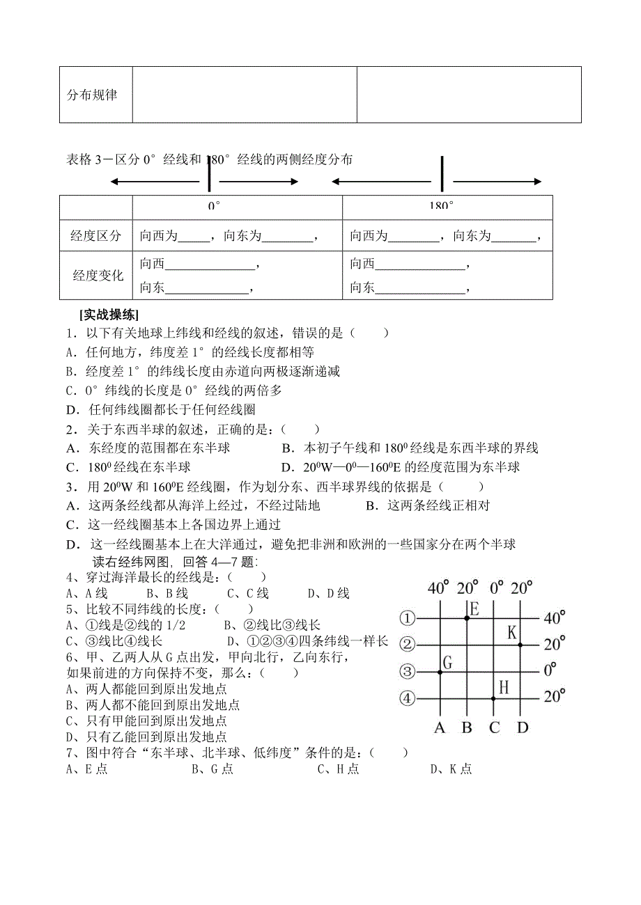 地球和地图(经纬网和时区计算)详解_第3页