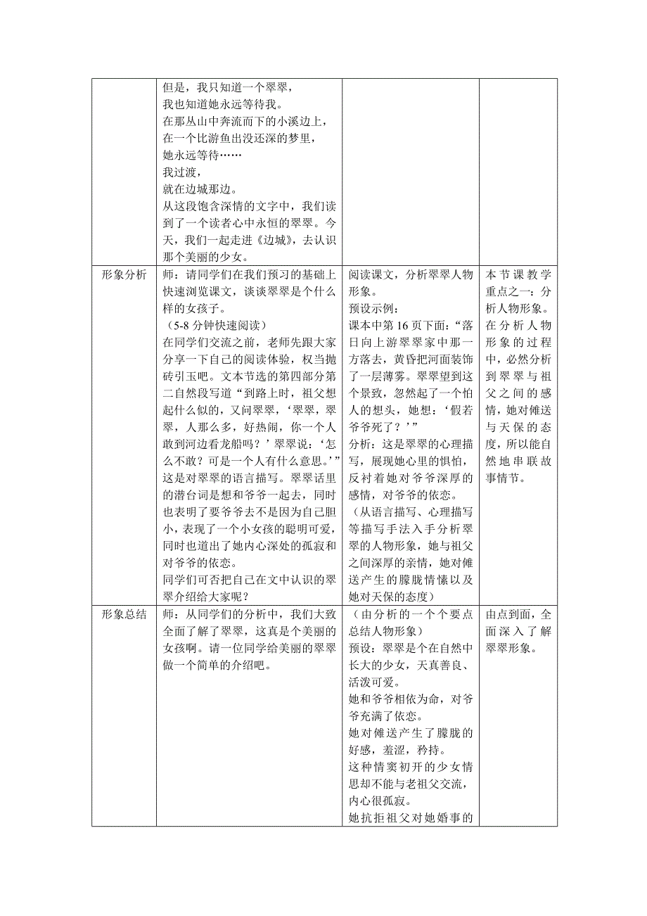 《边城》(节选)教学设计范文_第3页