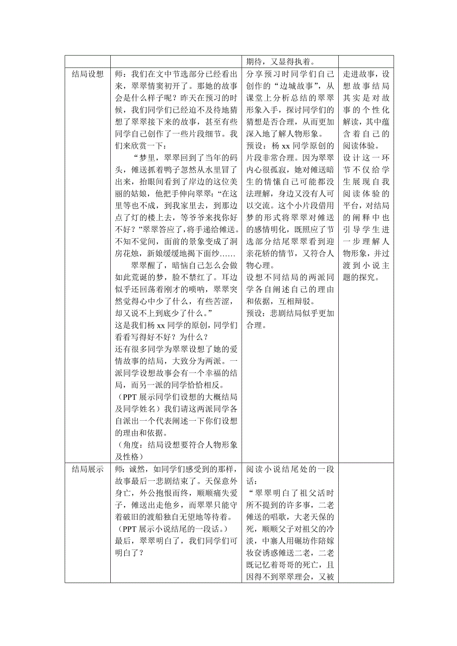 《边城》(节选)教学设计范文_第4页