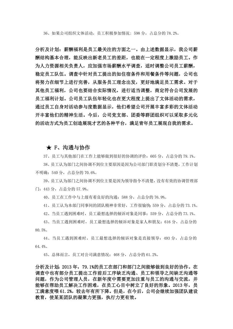 2013年度员工满意度调查分析报告_第5页