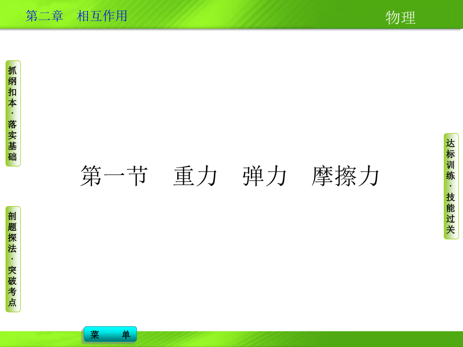 2014导学教程物理新课标版配套课件第二章第一节_第3页