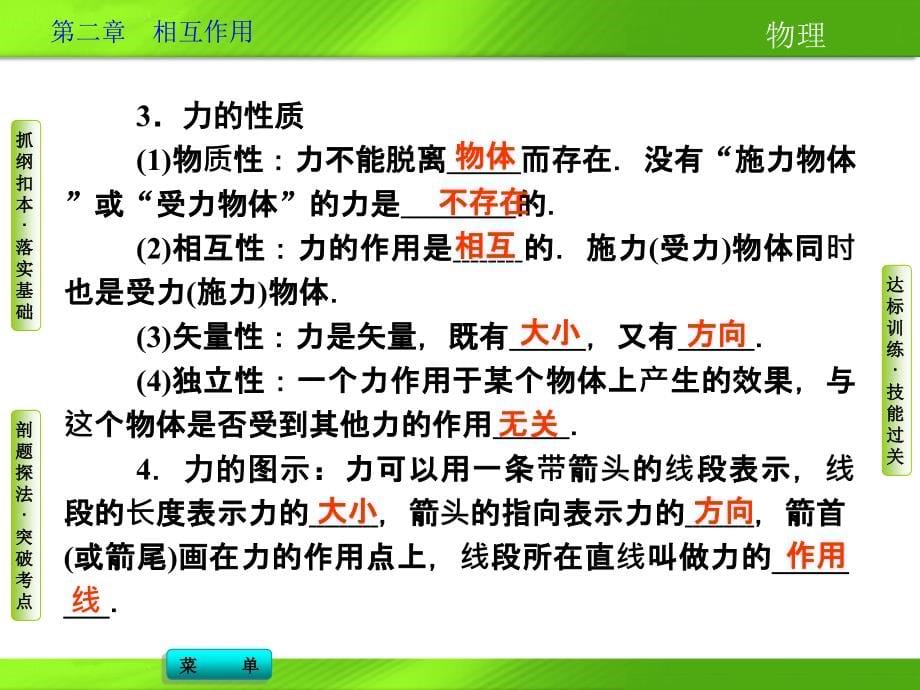 2014导学教程物理新课标版配套课件第二章第一节_第5页