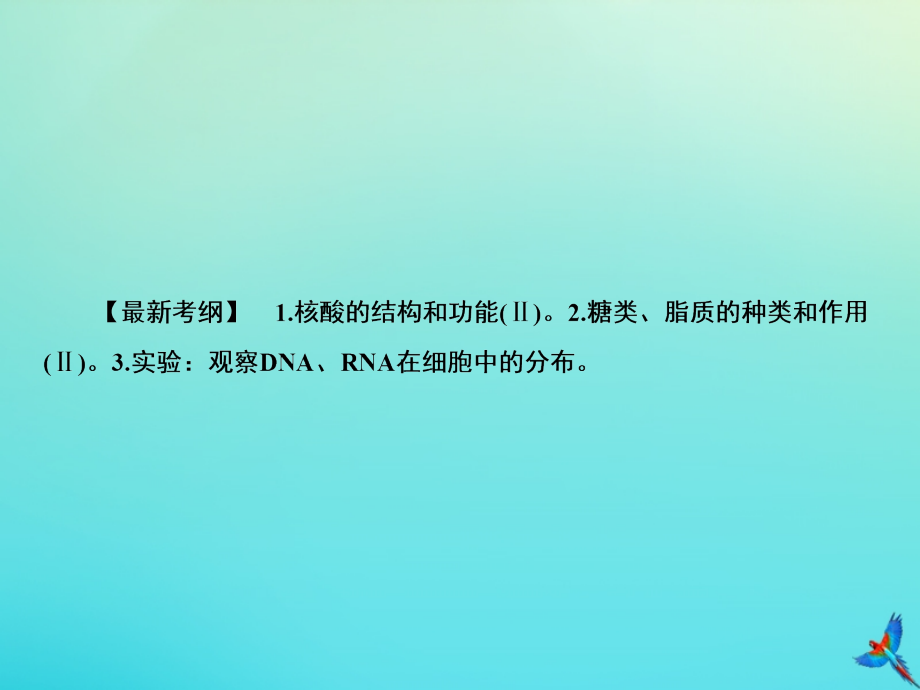 2020高考生物一轮复习 1.4 核酸 糖类和脂质课件_第2页