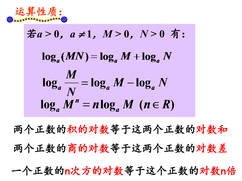 2013年高一数学必修一课件20对数与对数的运算二_第4页