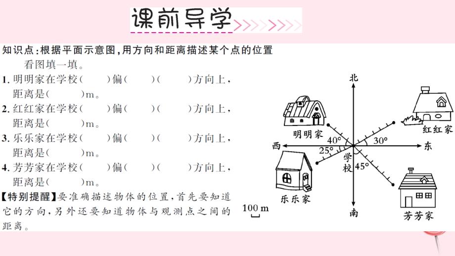 六年级数学上册 2 位置与方向（二）第1课时 描述物体的位置习题课件 新人教版_第3页