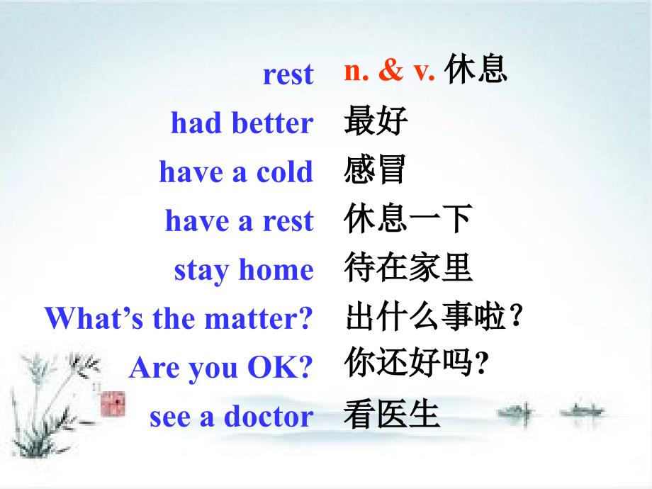 【冀教版】七上：Unit-3《Lesson-17-Seeing-a-Doctor》ppt课件(1)_第3页