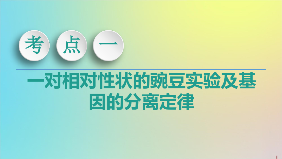 2020版高考生物一轮复习 第5单元 第1讲 孟德尔的豌豆杂交实验（一）课件 苏教版必修2_第4页