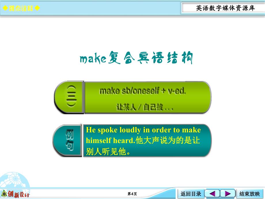 2016版创新设计·高考总复习高中英语人教版常考句式36份12016版创新设计·高考总复习高中英语人教版常考句式make复合宾语句型_第4页