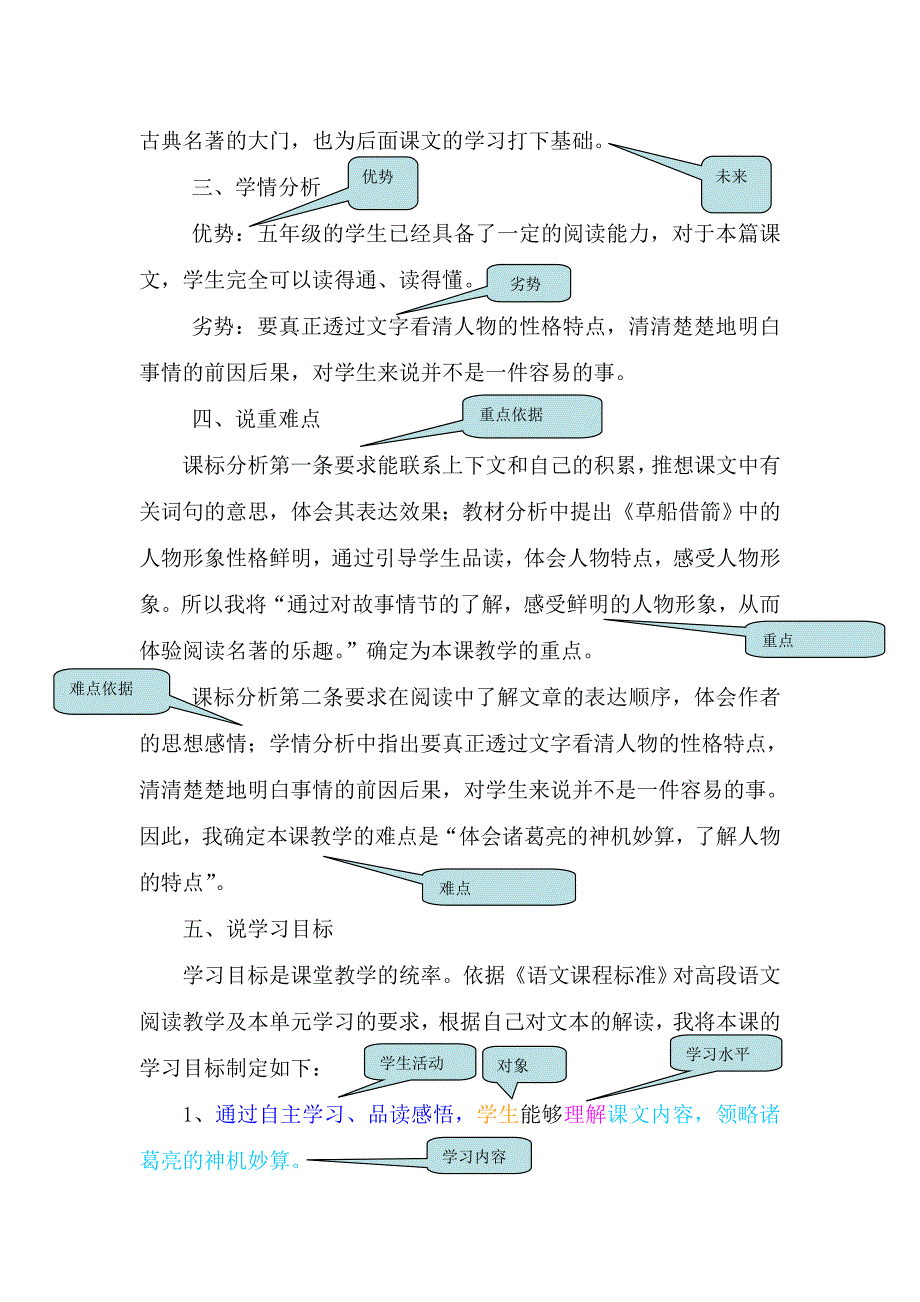 《草船借箭》说课稿马春艳_第2页