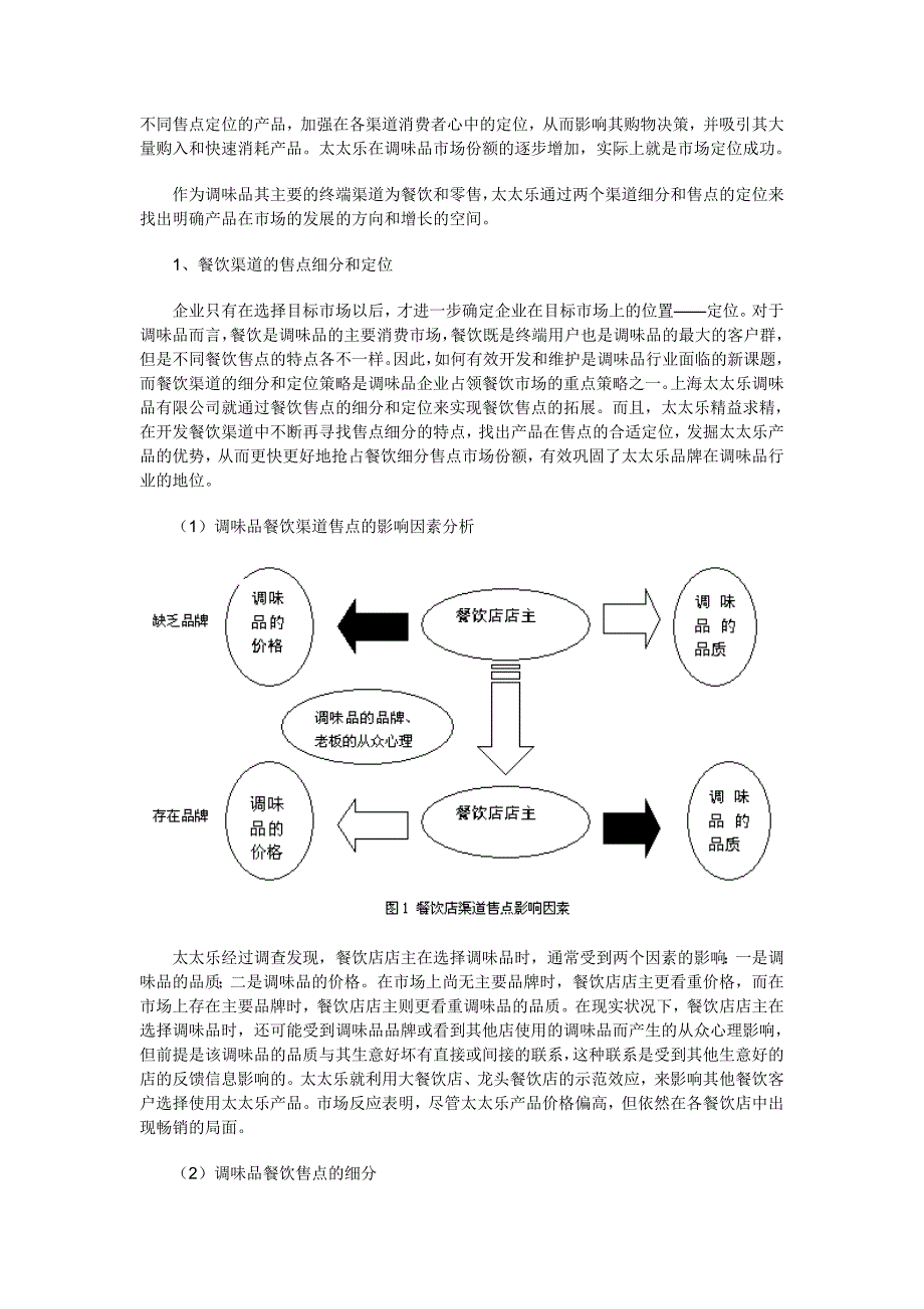 上海太太乐调味品有限公司售点营销策略研究_第2页