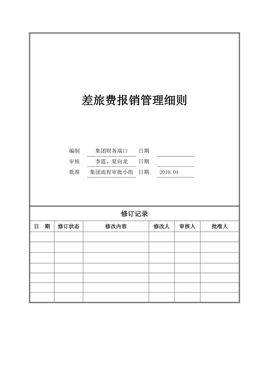 yhp2cw01差旅费报销管理细则_第1页