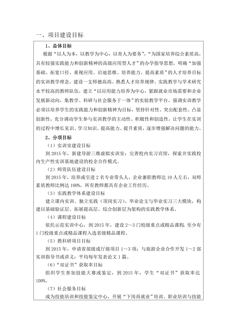 安徽中澳科技职业学院《旅游管理省级示范实训中心项目》进展报告_第3页