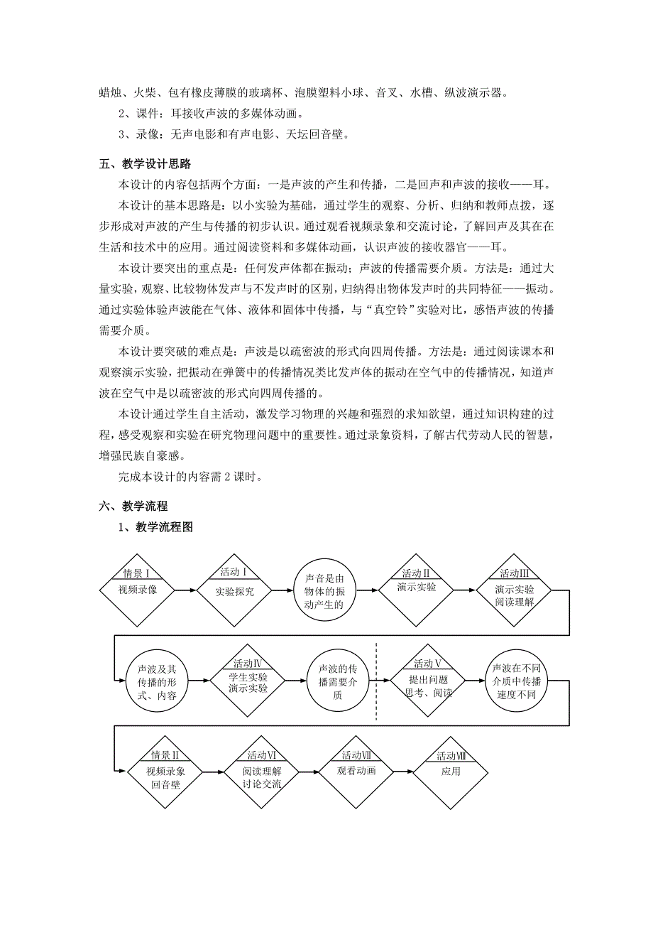 2015秋八年级物理上册11声波的产生和传播教案2新版上海教育版新_第2页