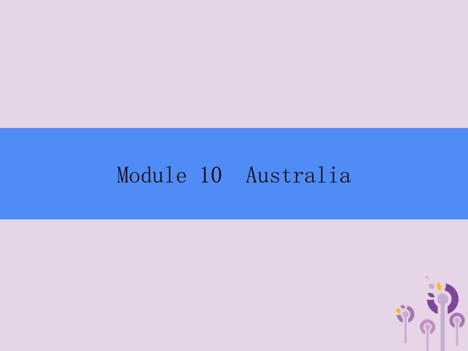 2018秋九年级英语上册 module 10 australia unit 1 i have some photos that i took in australia last year课件 （新版）外研版_第1页