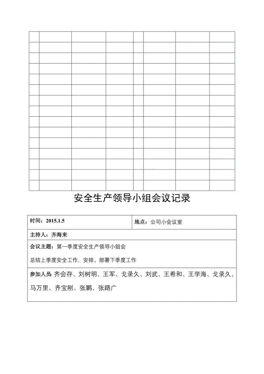 安全生产会议记录纪要电子版_第4页