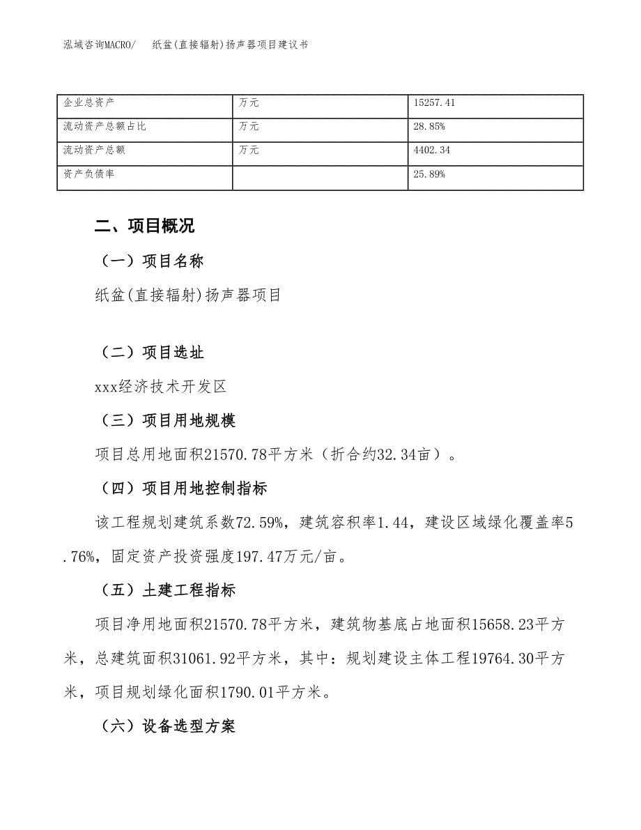 纸盆(直接辐射)扬声器项目建议书（总投资8000万元）.docx_第5页