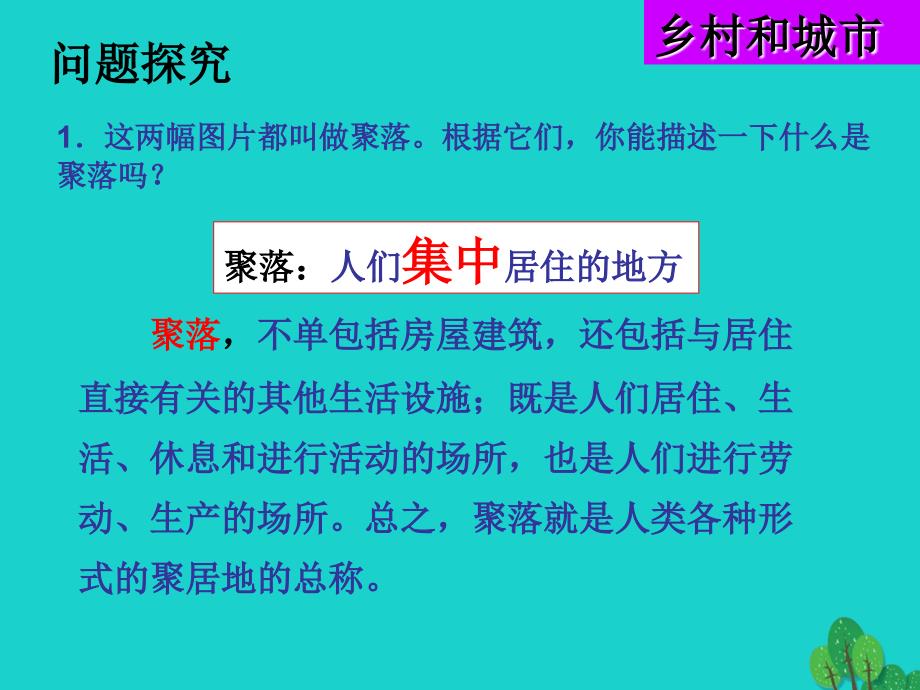 七年级地理上册_第四章 第三节 人类的聚居地—聚落课件 （新版）新人教版_第2页