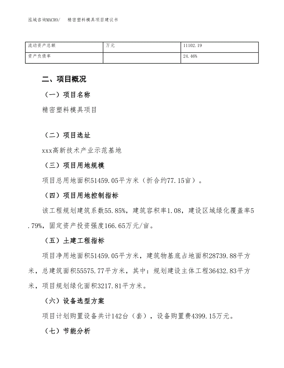 精密塑料模具项目建议书（总投资18000万元）.docx_第4页