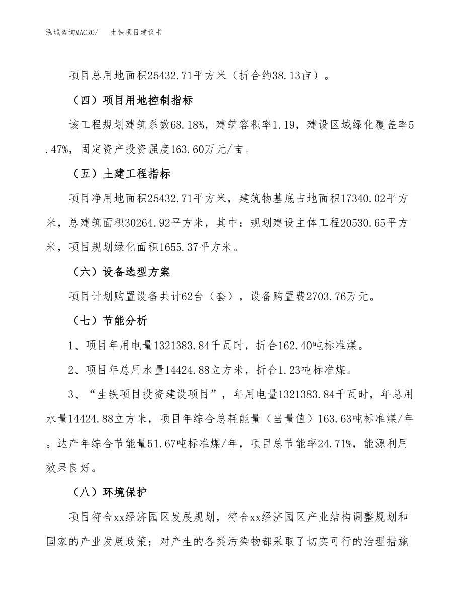 生铁项目建议书（38亩）.docx_第5页