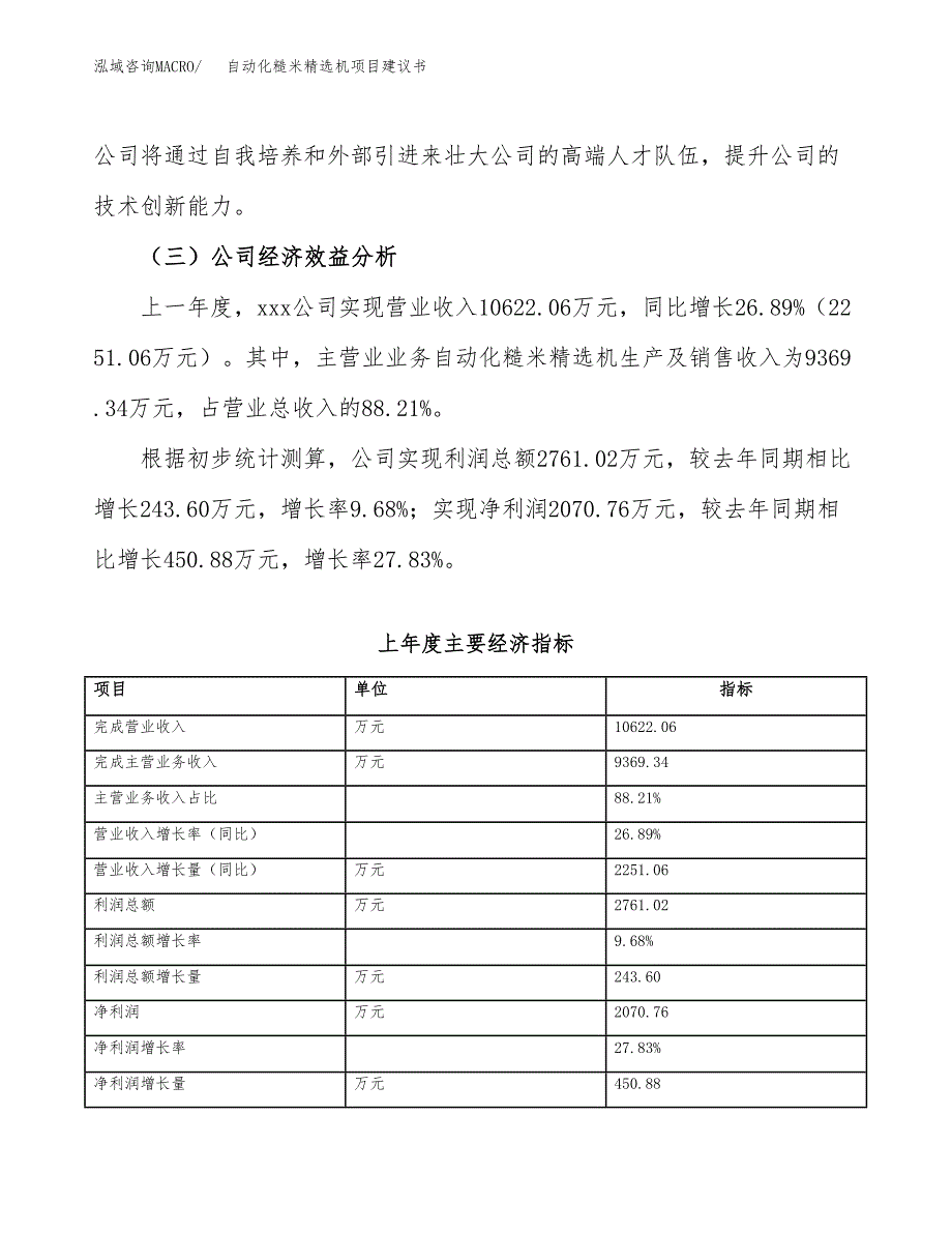 自动化糙米精选机项目建议书（总投资6000万元）.docx_第4页