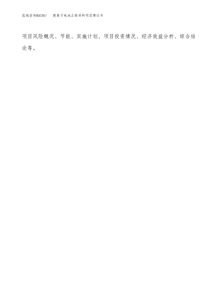 锂离子电池正极材料项目建议书（总投资12000万元）.docx_第2页