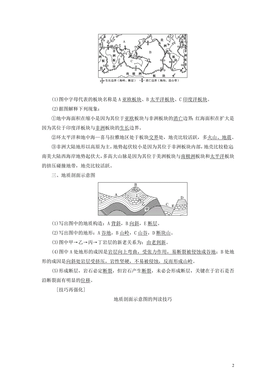 （全国版）2019年高考地理二轮复习 第一部分 五大主题要素之（四）地貌讲义（含解析）_第2页