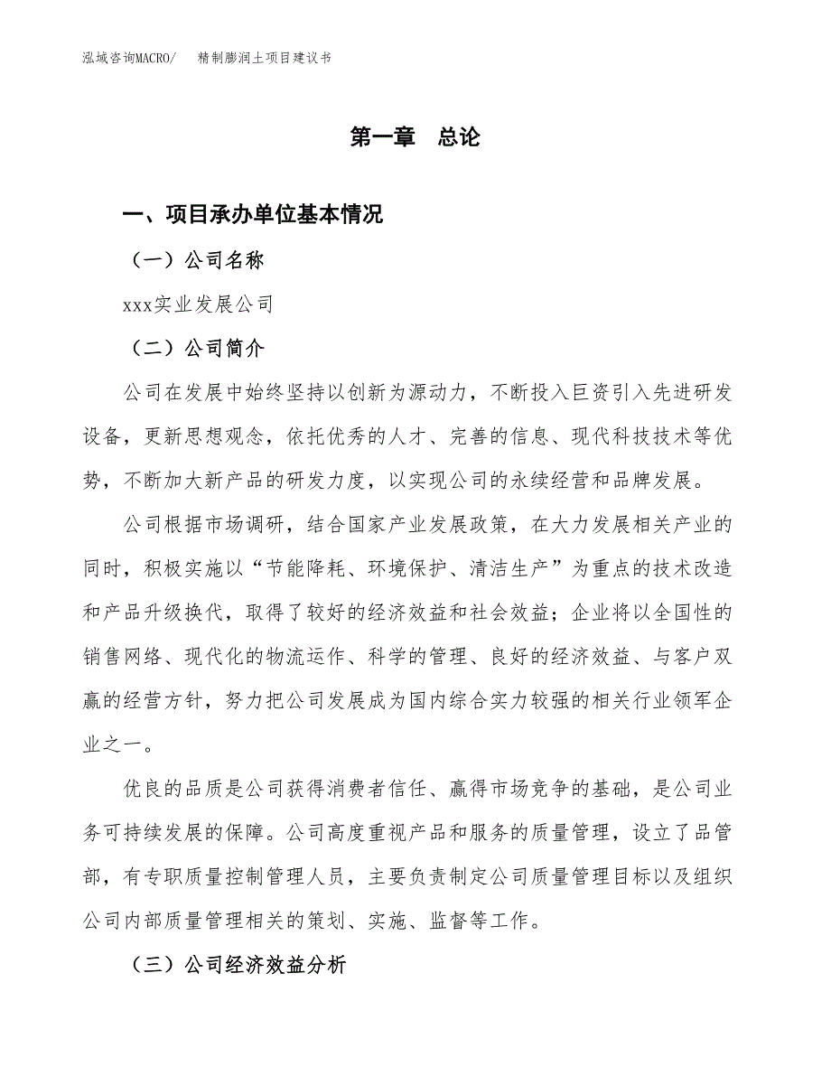 精制膨润土项目建议书（总投资3000万元）.docx_第3页