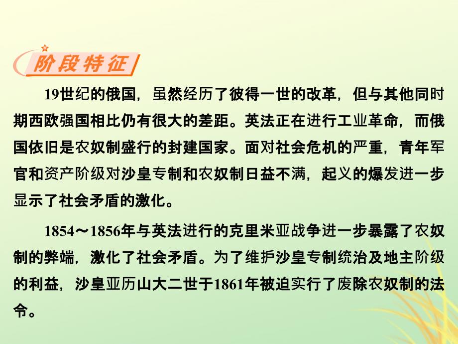 2018-2019学年高中历史_第七单元 1861年俄国农奴制改革 1 19世纪中叶的俄国课件 新人教版选修1_第3页